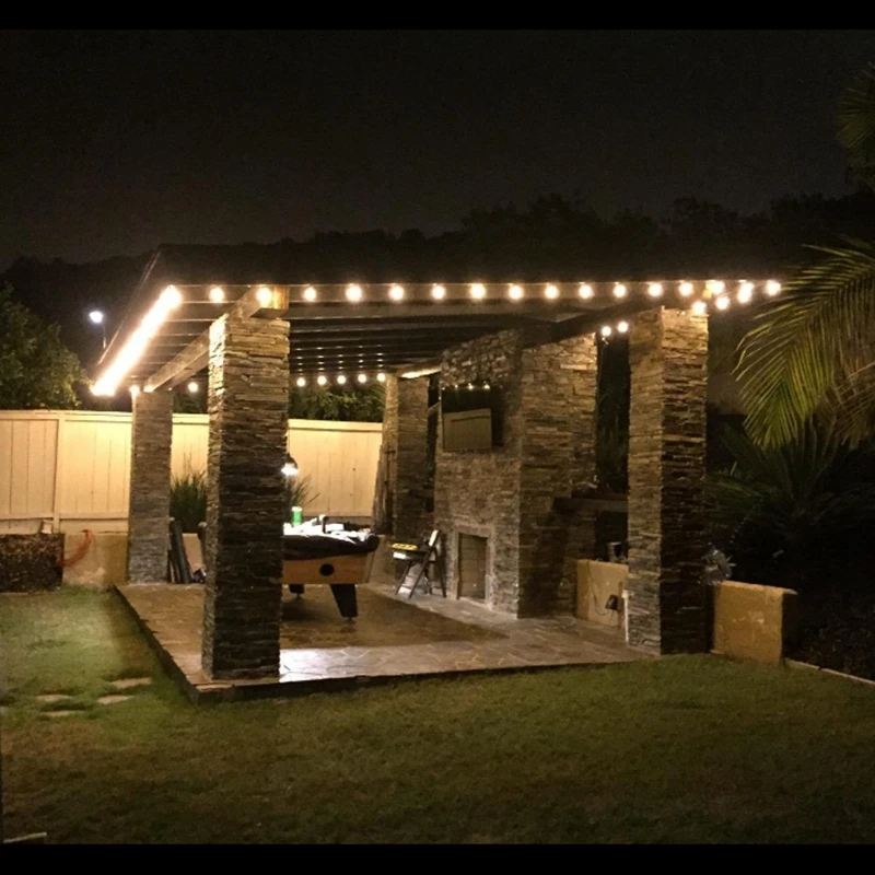 Holigoo 25ft G40 Bulb Globe String Lights With Clear Backyard Holigoo 25ft G40 Bulb Globe String Lights With Clear Backyard Patio Vintage Bulbs Decorative Outdoor Garland Wedding In Lighting Strings From