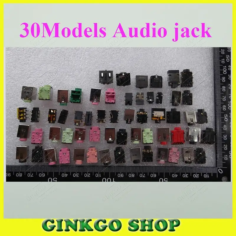 Wholesales 30Models 180pcs New Laptop Audio jack connector Headphone sockect Port free shipping