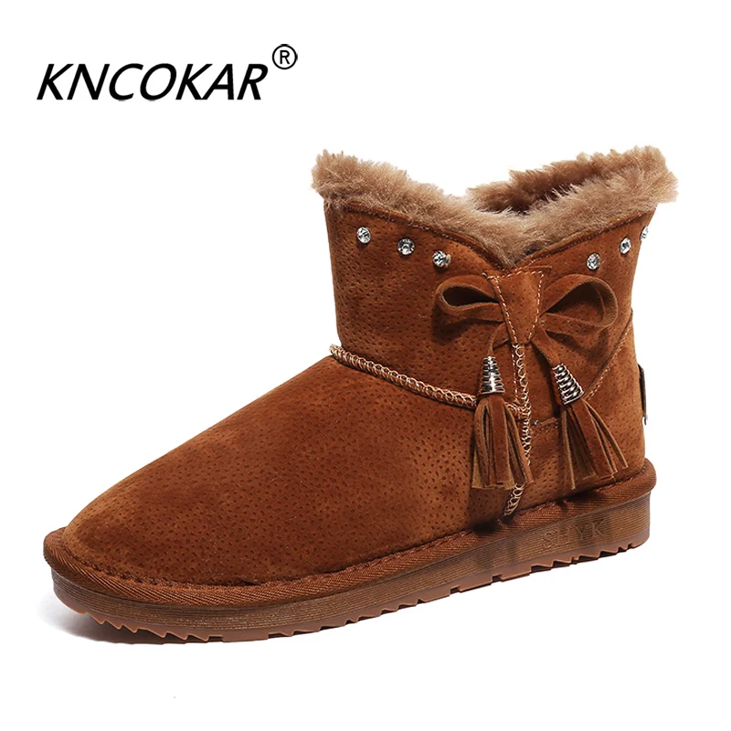 

Winter Short Tube Frosted Snow Boots Rubber Soles Non-Slip Short Boots Round Toe Velvet Lining Unisex Keep Warm Cotton Shoes