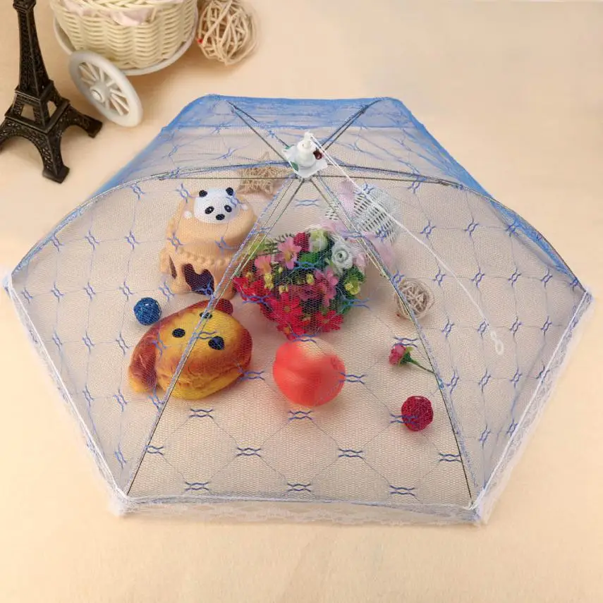 

Top Selling Food Umbrella Cover Picnic Barbecue Party Sports Fly Mosquito Net Tent Food Covers Kitchen Accessories #TX