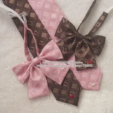Шоколадная тарелка Милая британская японская школьная форма для девочек и мальчиков JK галстук-бабочка студенческий галстук для костюмированной вечеринки 3 цвета