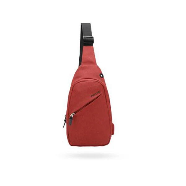 RED Xiaomi Pelliot 2L USB сумка через плечо сумка на пояс водонепроницаемый полиэстер нагрудная сумка для путешествий на открытом воздухе ba - Цвет: RED