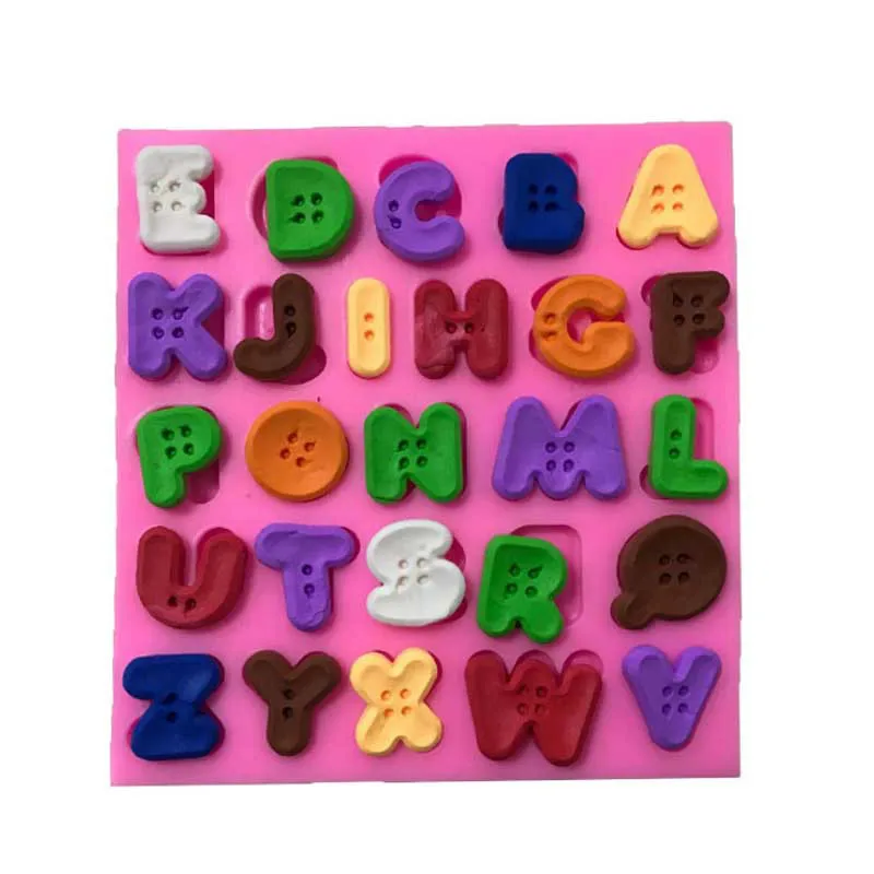 1 шт. милый Английский алфавит силиконовые формы для торта помадки формы для украшения торта кухонные принадлежности