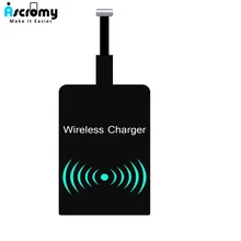 Ascromy универсальное беспроводное зарядное устройство приемник Micro USB Microusb Qi стандартный зарядный приемный модуль Pad для мобильных телефонов Android