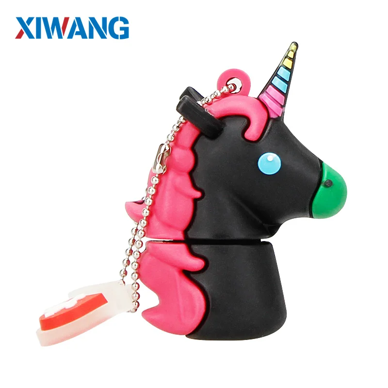 

u stick cute Unicorn usb flash drive Silicone horse pendrive 2.0 8GB 16GB 32GB 64GB 128GB flash disk free custom logo & delivery