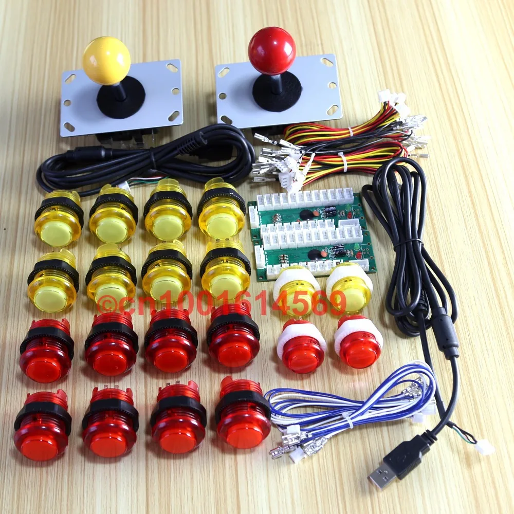 Arcade DIY Kits Parts USB Controllers To PC font b Joystick b font 2 Pin font