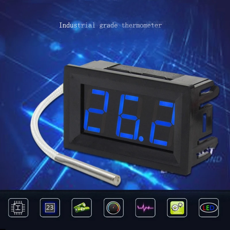 Xh-B310 Промышленный Цифровой Термометр 12V Температура измеритель K-Тип регулятор температуры с термопарным