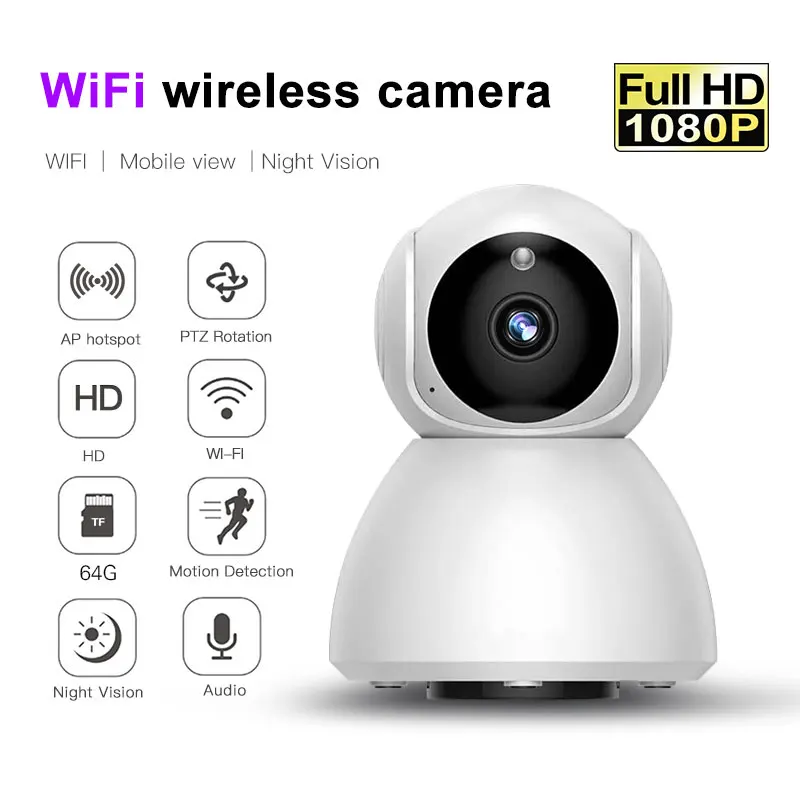 Видеоняни и радионяни портативная Wi-Fi камера Cloud Storage 1080P HD ИК Детские Камера nfrared Ночное видение дома охранной сигнализации обнаружения движения