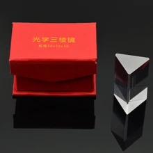 Учебный Эксперимент красочный Солнечный свет зеркальная оптическая стеклянная призма 30 мм эквилаторная линза 1 шт. 5 см треугольная призма