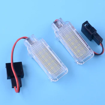 

2pcs White LED Footwell Luggage Glove Box Light Door Courtesy Boot Lamp Fit For Skoda Octavia MK3 5E 2012-2015 2016 2017