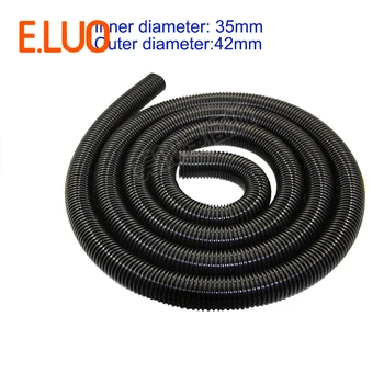 

Cheapest 2 meters inner Diameter 35mm Threaded Tube Black High Temperature Flexible suction Hose of Vacuum Cleaner