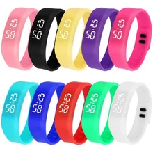 Men Women LED Watch Sports Running Watch Date Rubber Bracelet Casual Waterproof Digital Wrist Watches for Lovers Wholesale 30A25