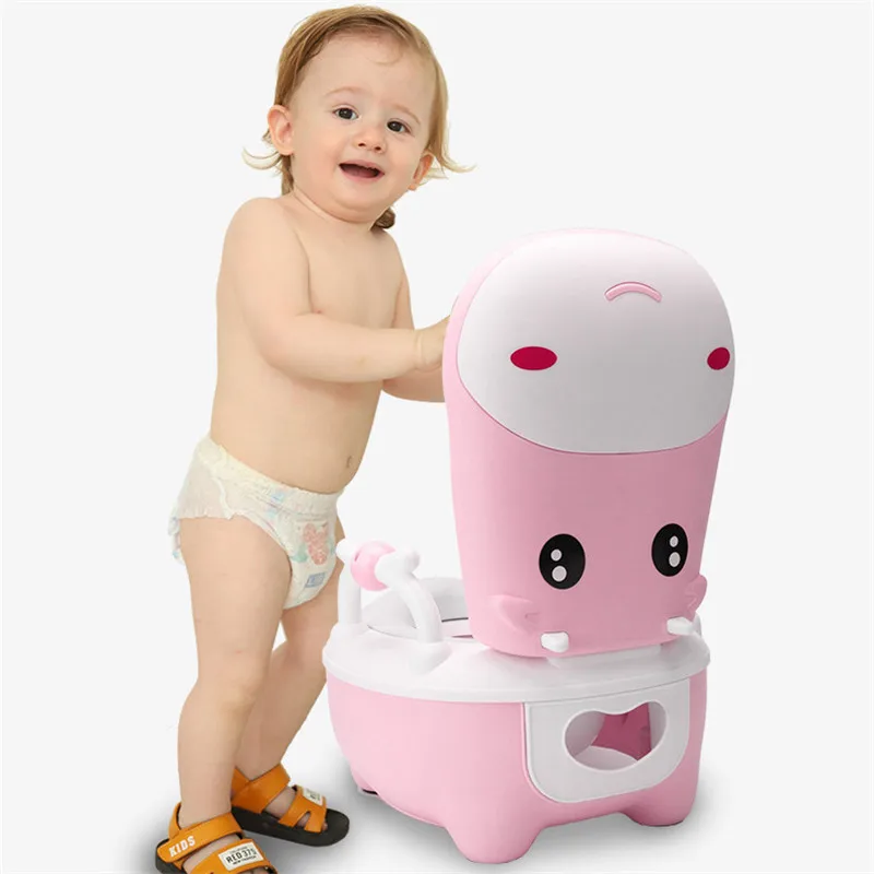 

Baby Pedestal Pan Toilet Training Trainer Urinal Stool Safety Comfortable Cute Cow Potties Seats Potty For Children Boys Girls