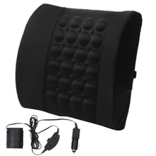 Промо-акция! Автомобильная поясничная поддержка осанки электрическая массажная подушка 12V Van