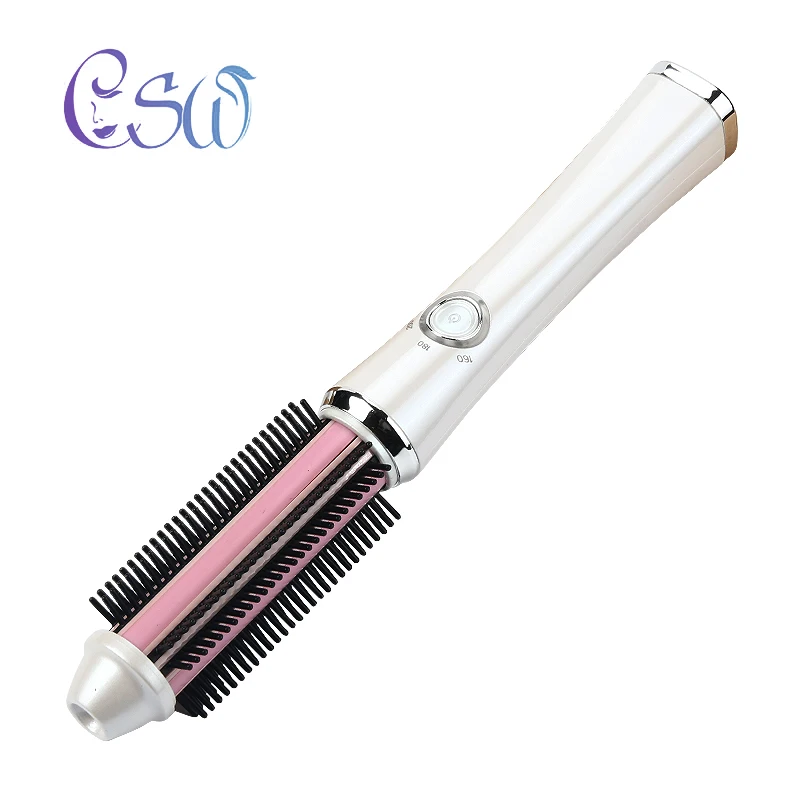 

CSW Wireless USB Rechargeable Hair Straightener Curler Cordless Straightening Irons Styling Curling Tool Hot Brush Fast Heating