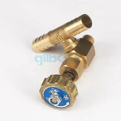 8mm//10mm Hose Barbed Brass 0.8 Mpa Needle Valve only for gas