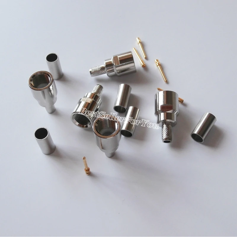 FME штекер прямой обжимной разъем для RG58 LMR195|connector crimp|connector plugconnector male |