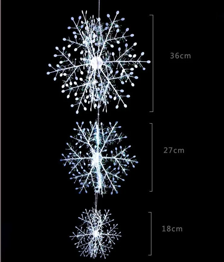 6 шт./лот классический очаровательный большой белый Снежинка Рождество Украшения праздник-фестиваль партии Домашний Декор