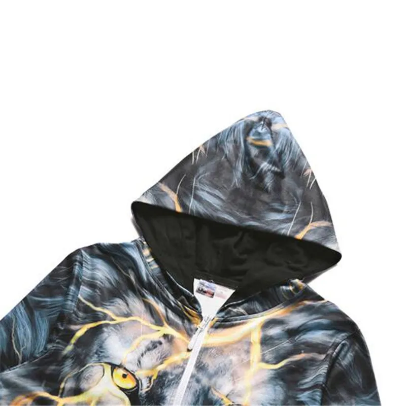 2018 spring and autumn new big code conjoined dress family costume creative lighting lion print Hoodie trousers suit 2018 spring and autumn new big code conjoined dress family costume creative lighting lion print Hoodie trousers suit