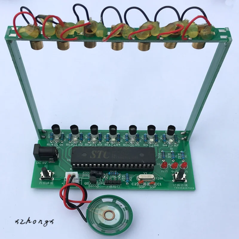 XNWY DIY наборы 51 SCM Лазерная арфа, электронный орган, фортепиано Музыкальная шкатулка электронная технология DIY