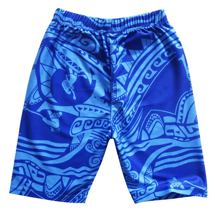 2017 Summer Moana Short Sleeved suits baby boys Home Furnishing children clothing beach maxi clothes for boys t-shirts and pants (4)