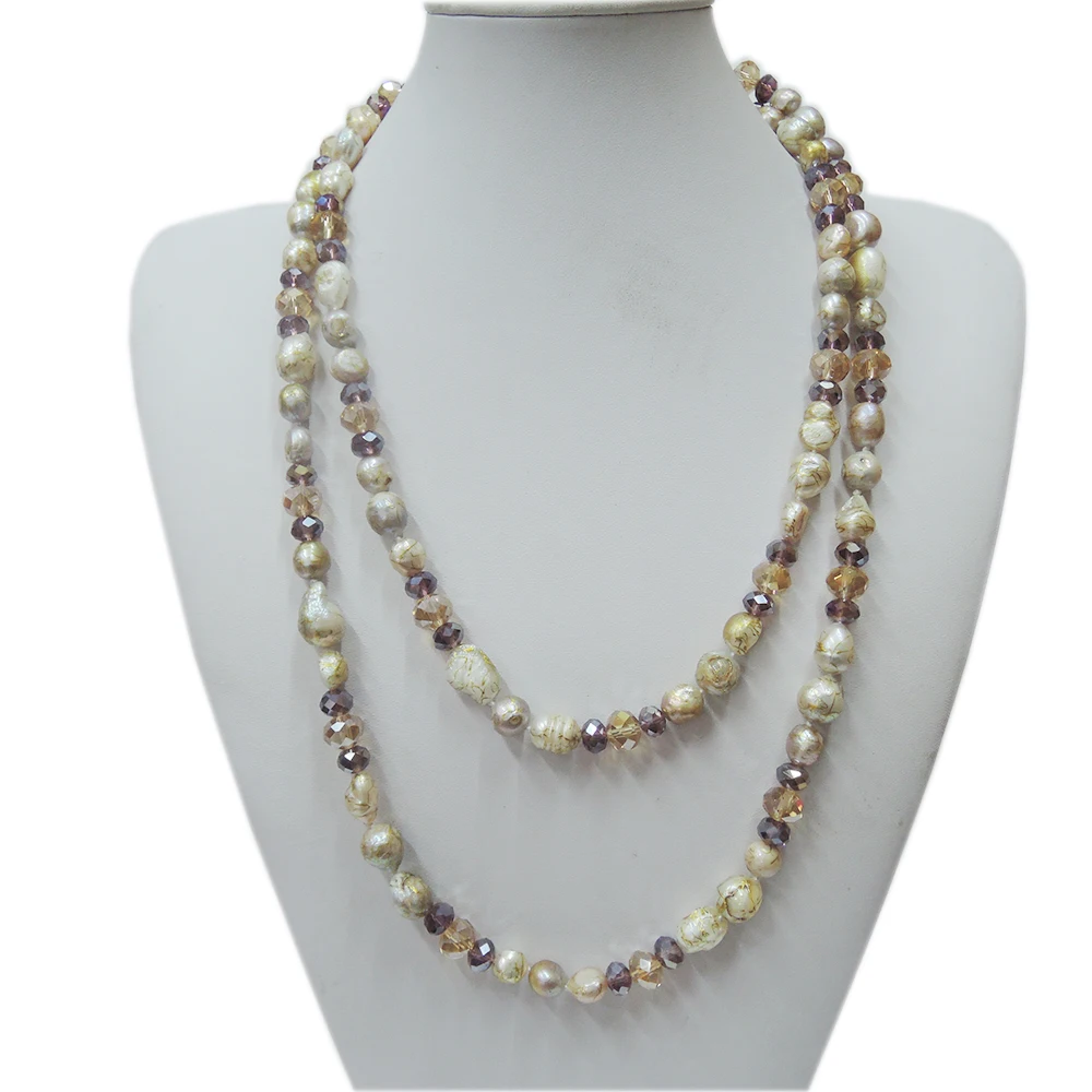 

100% NATURE FRESHWATER PEARL LONG NECKLACE-120 CM length