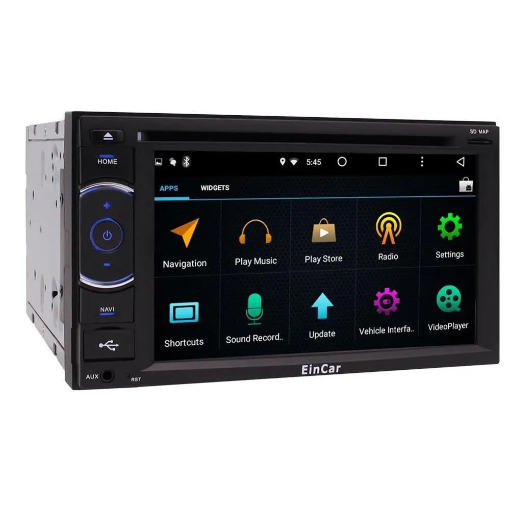 Стерео Радио Android 5.1 HD Экран 2din головное устройство Поддержка GPS навигации Bluetooth WI