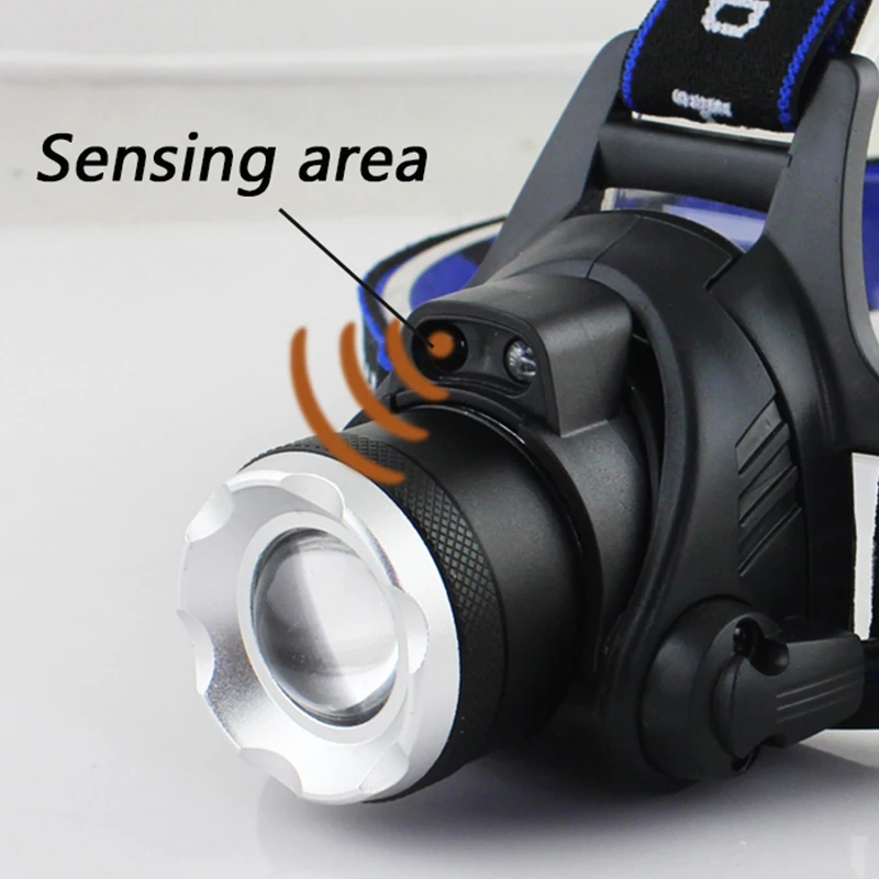 LED Headlight 5000lm T6/L2 led headlamp zoom head flashlight adjustable headlamp Optional accessorie 18650 battery front light