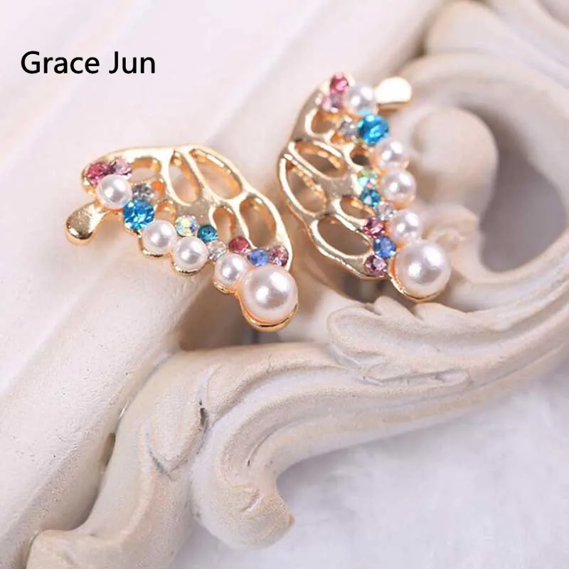 Korea Style Cute Small Butterfly Shape Clip on Earrings No Pierced for