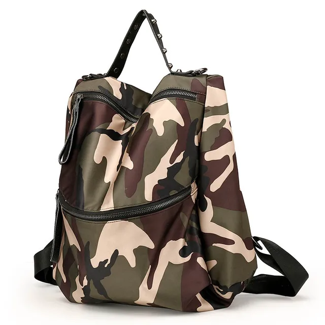 Camouflage Women Backpack High Quality Nylon Bags For Travel