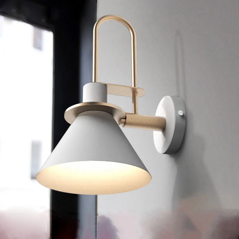

Nordic creative wall lights iron art fashion wall sconces lanterna foyer dining room liviing room indoor lighting