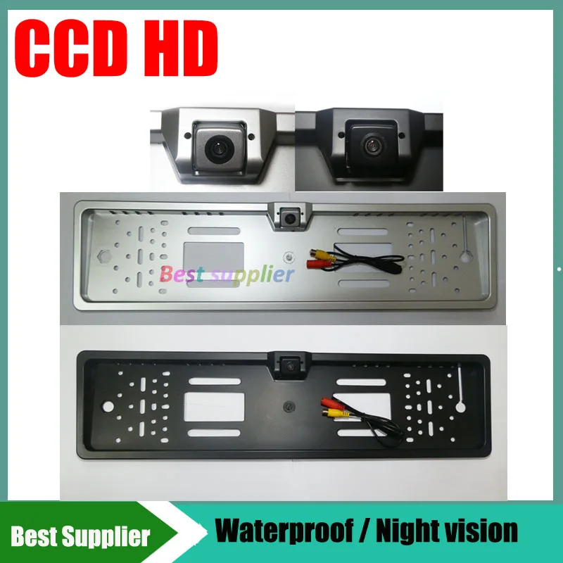 

Wired Car Rear View Camera Backup License Plate Frame Parking Reverse Camera PAL/NTSC For Car DVD,Free Shipping