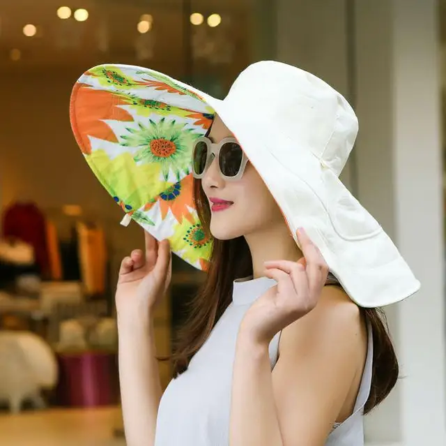 The Summer Sun Hat Dress Korean Beach Hat Along With A Large Outdoor Uv