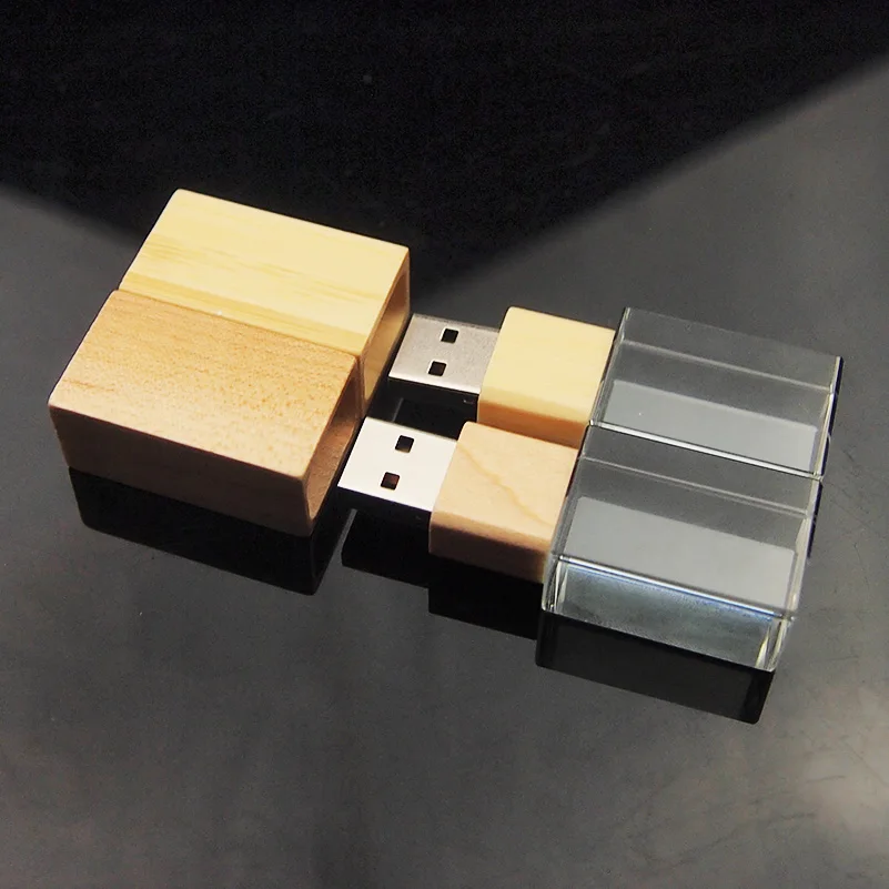

High Speed Cle USB Crystal USB Flash Pen Drive Custom Logo USB 2.0 4GB 8GB 16GB 32GB Wedding Gift Pendrive(Over 10pcs Free Logo)