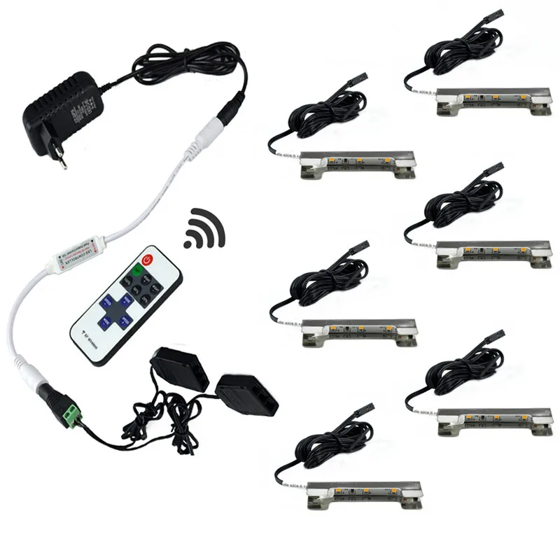 glass clip led under cabinet lights 01