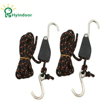 

Hyindoor Horticulture 1/4 Lights Lifters Grow Lights Rope Hanger Ratchets for Reflector Hood