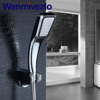 

Wanmivezlo Water Saving Shower Heads Quality ABS chrome hand hold Bathroom Shower Head