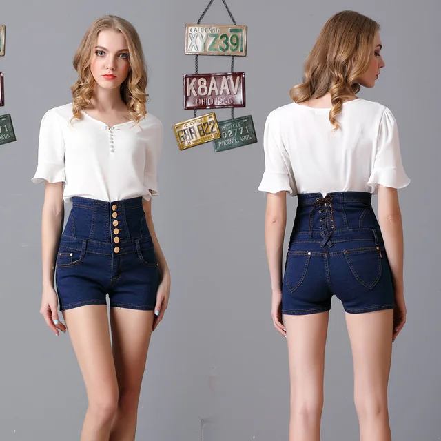 Women's Europe and the United States large size high waist denim single-breasted black waist denim straight pants Women's Europe and the United States large size high waist denim single-breasted black waist denim straight pants