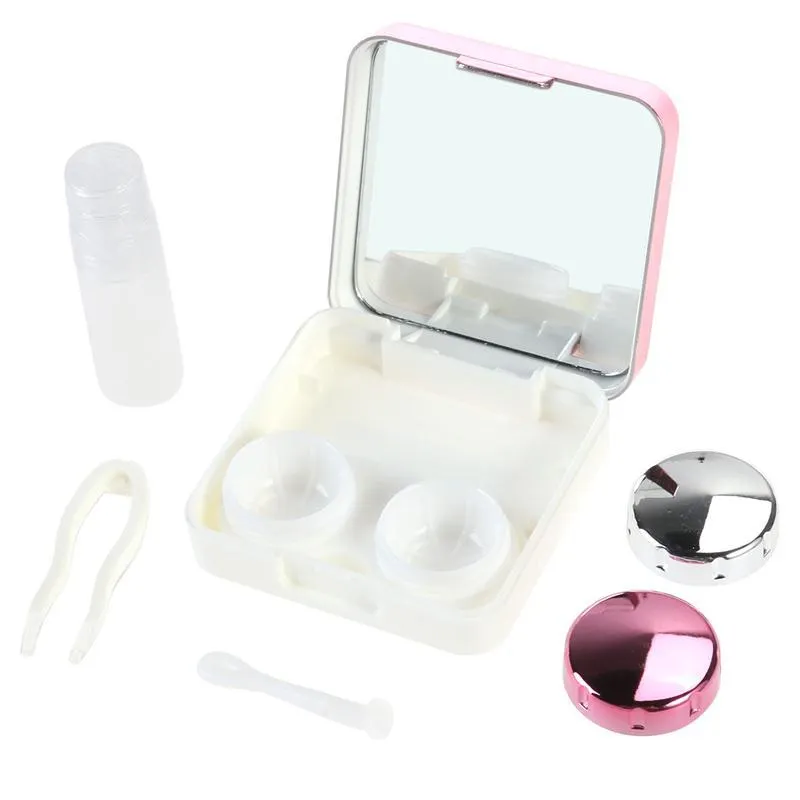 Contact Lenses Storage Box Contact Lens Case Box Eyes Care Kit Washer Cleaner Container Holder