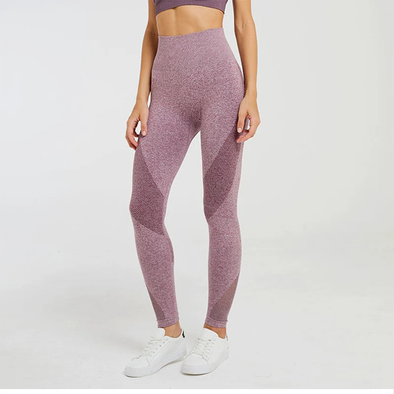 Women New Compression Tummy Control Seamless Leggings High Waisted Gym Leggins Workout Legging Yoga Pants Active Wear