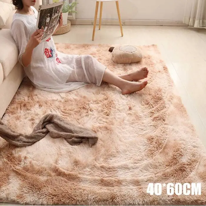 Простой ковер с нордическим узором длинный плюшевый мягкий коврик для спальни гостиной YU-Home