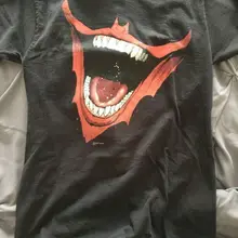 Camiseta negra con diseños de grafiti de cómics Vintage del JOKER de BATMAN