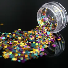 1 коробка розовый красный светло-синий золотой ультратонкий блестки красочный акриловый порошок кристалл ногтей Полимер ногтей советы строитель Falsl круг