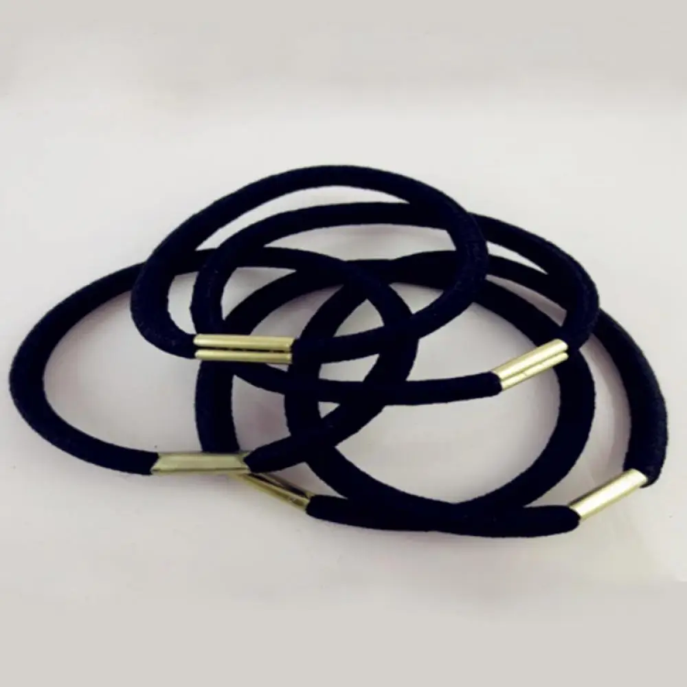 10PCS/Set Women Black Elastic Hair Ties Band Rope Ponytail Bracelets Scrunchie Ponytail Holder Gum For Girls Hair Accessories