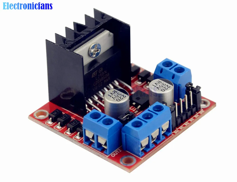 10 шт./лот двухканальный Н-мост драйвер двигателя плата L298N DC шаговый двигатель вождения модуль 5 в 2A для Arduino