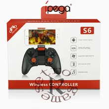 Черный Унив. игровой S6 Беспроводной Bluetooth 3,0 геймпад игровой контроллер Джойстик для iOS Android смартфон планшетный ПК, телевизор коробка