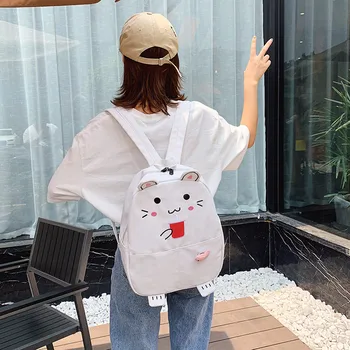 

women backpack shoulder bag Female High School Backpacks Cute Backpacks Student Fashion Popular wild new Backpack Travel Bag Ju9