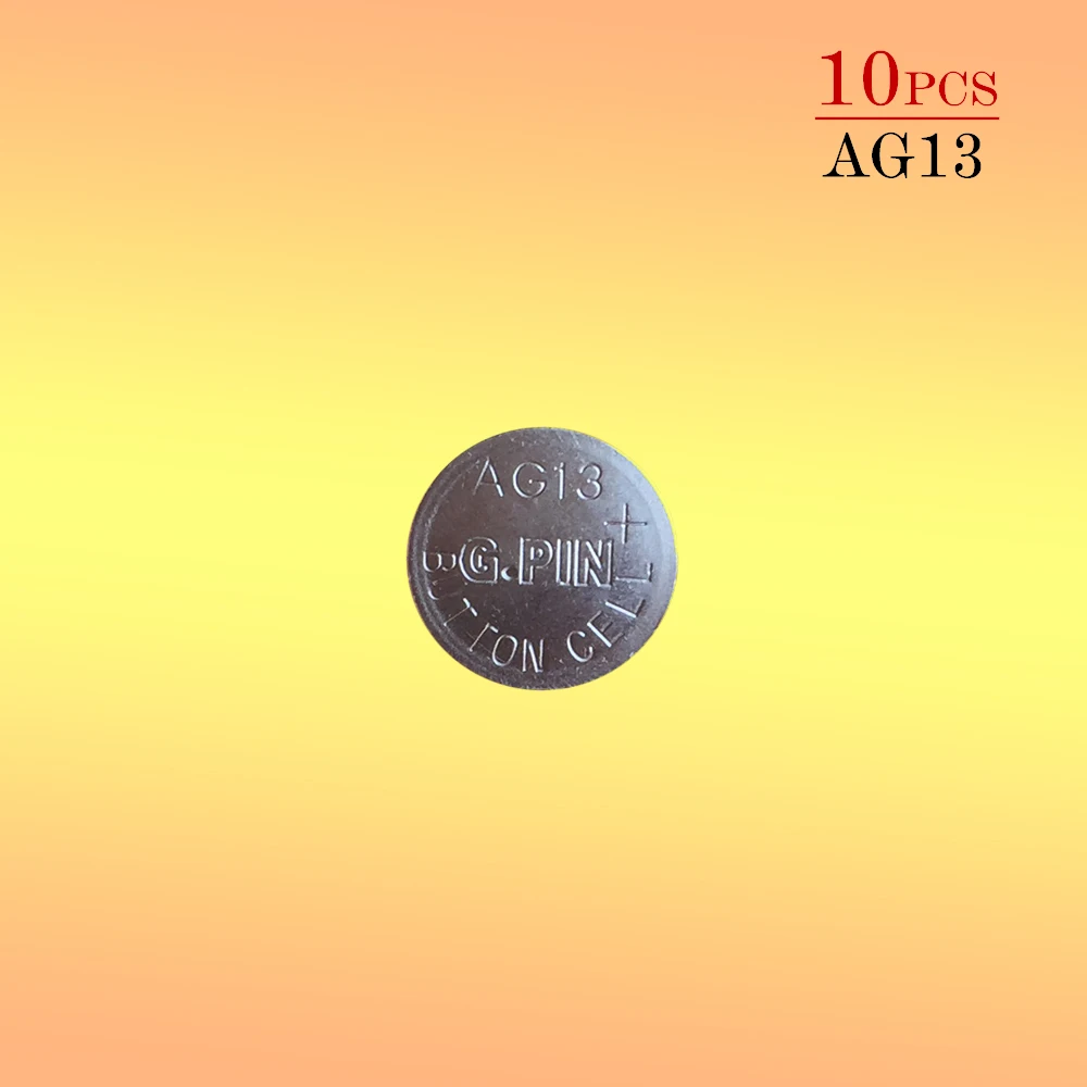 

10pcs AG13 1.5V LR44 L1154 RW82 RW42 SR1154 SP76 A76 357A pila lr44 SR44 AG 13 Alkaline Button Cell Coin Battery