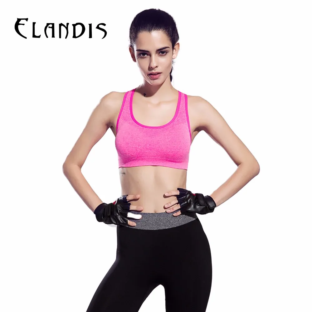 FLANDIS Yoga Bra Women Wide straps brassiere sports sexy