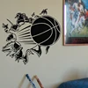 3D Removable  Vinyl Wall Sticker Basketball Busting Through Wall Decals For  Basket Fans & Boys Bedroom Decoration Free Shipping ► Photo 3/5